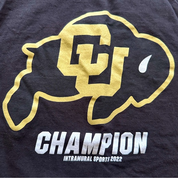 University Of Colorado CU Boulder Champion T-shirt Size S Unisex - Picture 2 of 4